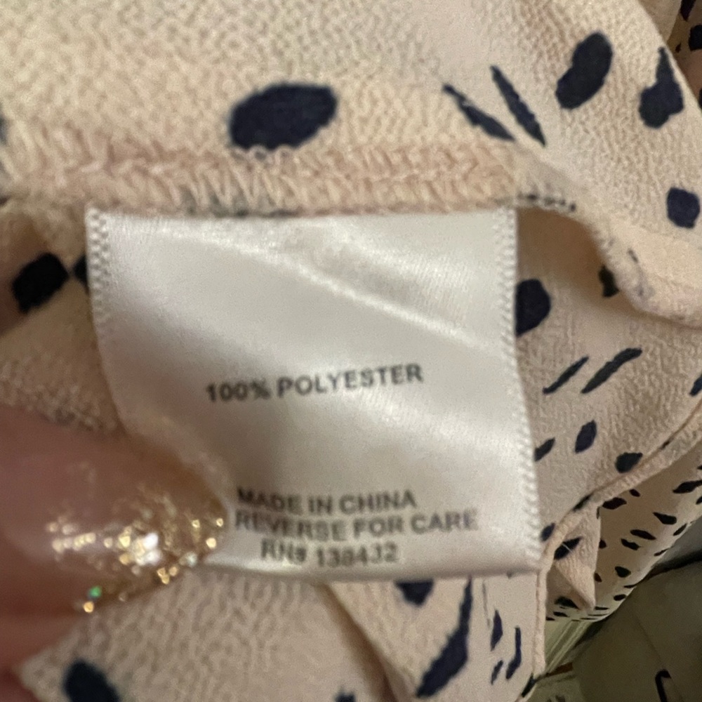 ModCloth 4x Pink and Black Blouse Top with Ruffle - Picture 5 of 5